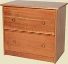 CHERRY TWO DRAWER LATERAL FILE CABINET