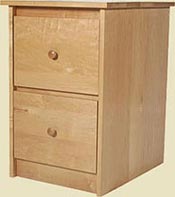 MAPLE TW0-DRAWER FILE CABINET