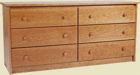 CHERRY SIX DRAWER DRESSER