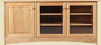 OAK SHAKER FLAT SCREEN TV STAND